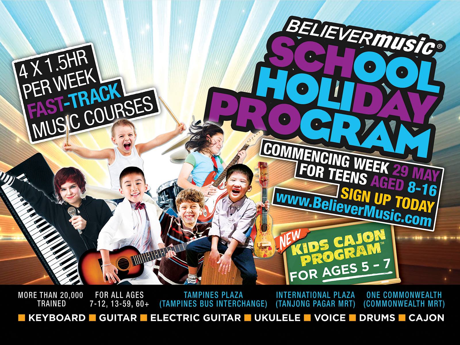 believer music school holiday program peatix school ukulele program flyer