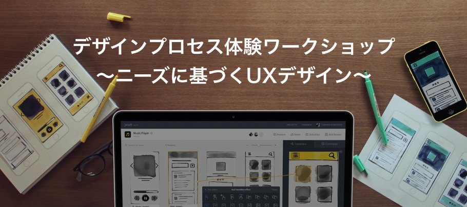 デザインプロセス体験ワークショップ 〜ニーズに基づくUXデザイン〜（7/31実施）